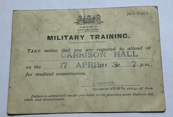 Early 1900s New Zealand military training postcard